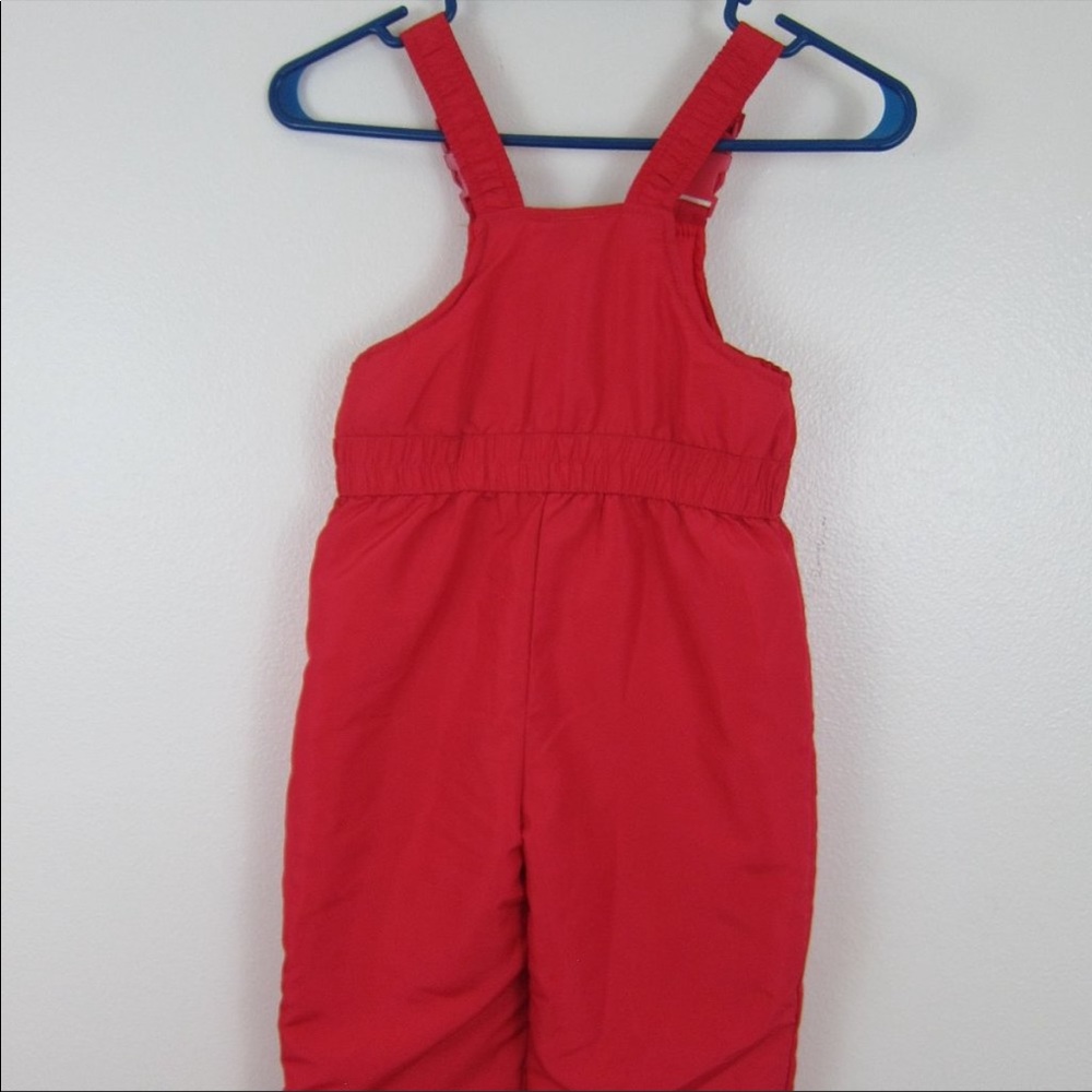 Faded Glory Girls Snowsuit Bibs 3T Red Pants